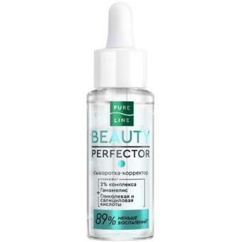 Сыворотка-корректор Чистая линия Pure Line против несовершенств для лица, Концерн Калина, 30 мл
