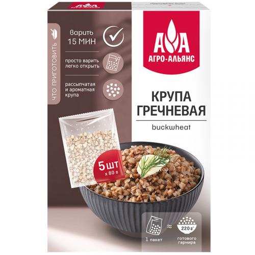 Крупа Агро-Альянс Гречневая, Агро-Альянс, 400 г