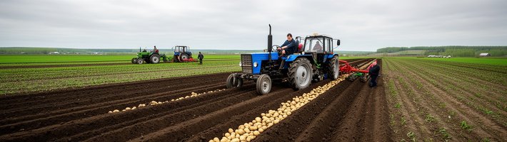 В Брянской области стартовала посадка картофеля: под культуру отвели 49,9 тыс. га