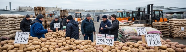 Картофель по 19–21 ₽ на закупке: фермеры в минусе, а сети держат импорт дороже