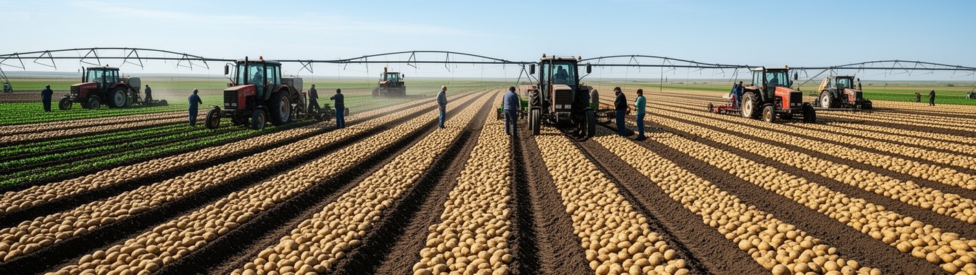 Посадка картофеля на 400 га в Казахстане: влияние на цены | agroparkspb.ru