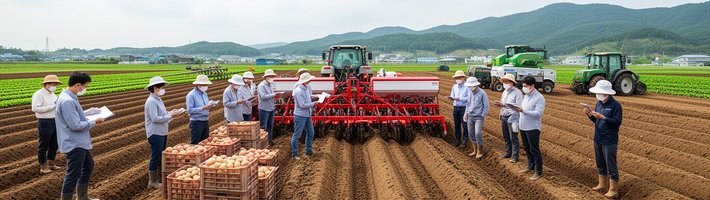 В Южной Корее фермеров учат механизированной посадке картофеля: ставка на сорт «Тонгиль»