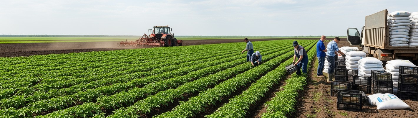 Саратовская область посадила 710 га картофеля | agroparkspb.ru