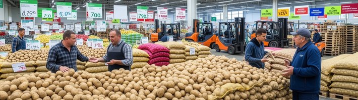 Сети урезали закупки российского картофеля: цена у фермера просела с 28 до 16 ₽/кг