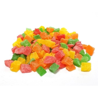 Ананасы цукат кубиком разноцветный